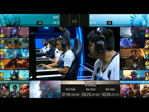 TL vs IMT Game 2 Highlights - TEAM LIQUID vs IMMORTALS NA LCS Week 6 Summer 2016