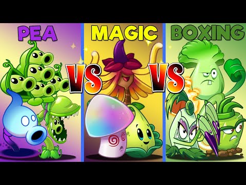 Plants Vs Zombies 2 Team Pea Vs Magic Vs Boxing-Teamt Plant Vs Team Plant-That Team Can Win?PvZ 2