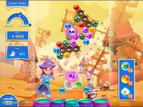 Bubble Witch 2 Saga Level 2534 with no booster