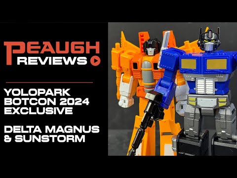Video Review: BotCon 2024 Exclusive - YoloPark HOUSE OF MAGNUS Model Set (Delta Magnus/Sunstorm)