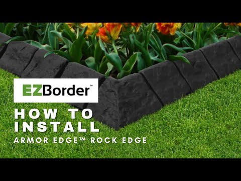 How To Install EZBorder Rock Edge Garden Border | Garden border ideas