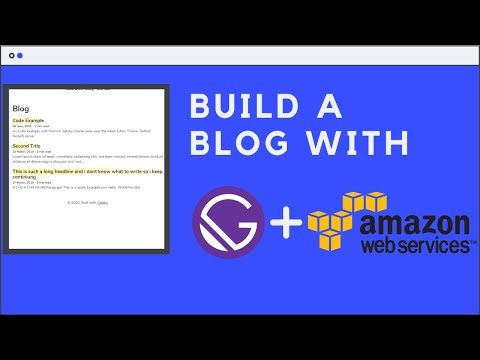 Build A Blog with Gatsby and AWS | Part 1