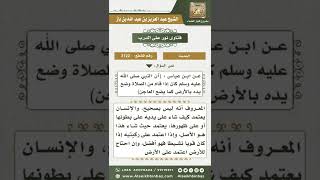 صورة 3122 - الحكم على حديث (كان النبي إذا قام من الصلاة وضع يده بالأرض كما يضع العاجن)  - نور على الدرب