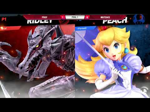 VSGC Smash PR Invitational - Pool 1 - Prof (Ridley) vs MuteAce (Peach) - SSBU