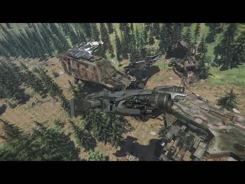 Star Citizen Alpha 3.17.2 PTU Sniping at MT Ghost Hollow Reclaimer Derelict
