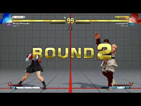 SFV~ Sakura (HungryPoongKo) vs. M.Bison (Conseguiron) HD 14