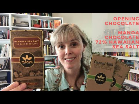 Opening Manoa 72% Hawaiian Sea Salt Dark Chocolate Bar
