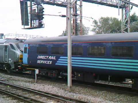 DRS Vossloh 68011 tnt 68002 passing Crewe 03/09/2014