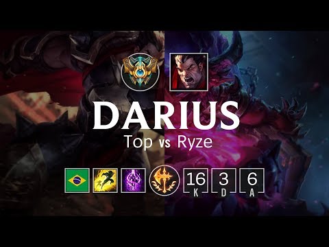 Darius Top vs Ryze - BR Challenger Patch 8.7