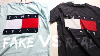 How to Spot a FAKE TOMMY HILFIGER T-Shirt | Fake Vs Real