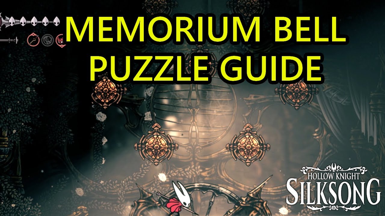 Hollow Knight Silksong Memorium Bell Puzzle Solution. Memorium Cogheart Piece Location Guide