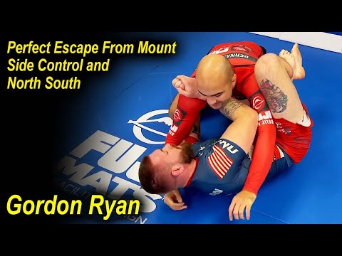 How To Perfectly Escape From Mount, Side Control and North South No Gi by Gordon Ryan
