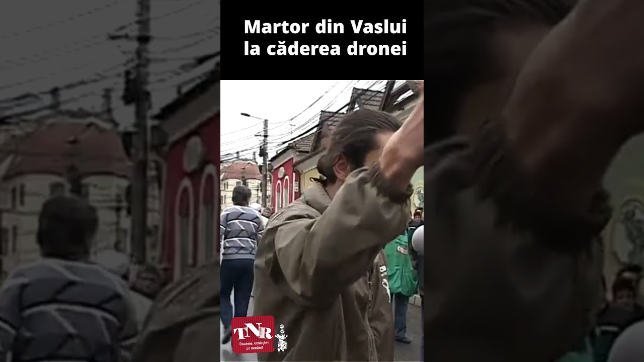 A apărut primul vasluian care a fost martor la căderea dronei din județ