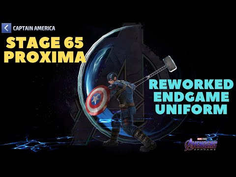 T3 Captain America [Reworked Endgame Uniform] vs Proxima Stage 65 WBU (No Ctp) - Marvel Future Fight