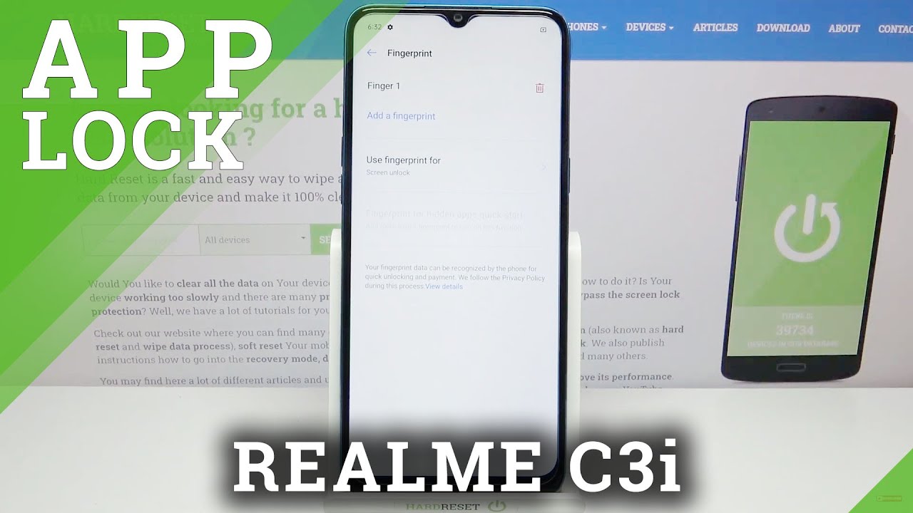 How to Lock Apps with Fingerprint in REALME C3i – App Limit Access