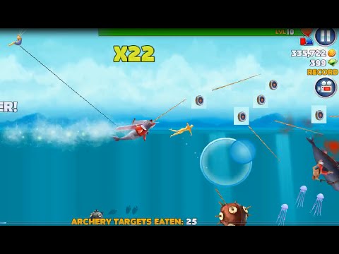 Natasha Narwhal (Archery) Target practice Live Event - Hungry Shark Evolution