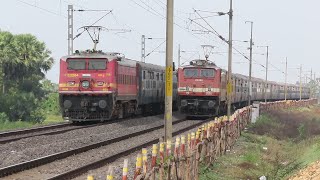 HIGH SPEED PERFECT CROSSING TRAINS | DIESEL TRAINS & ELECTRIC TRAINS | INDIAN RAILWAYS