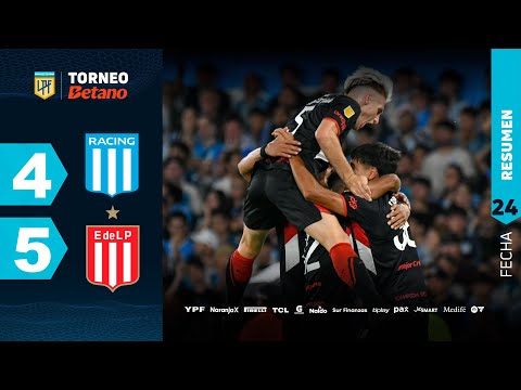 RACING 4 - 5 ESTUDIANTES I Resumen del partido | #TorneoBetano 2024