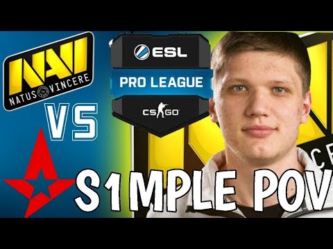 Navi vs Astralis ESL Pro League Season 8 - CS GO SIMPLE POV MATCH MVP