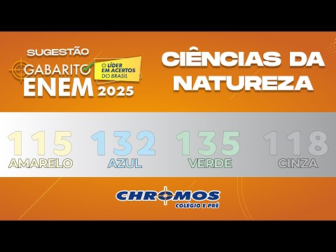 Gabarito ENEM 2025 CHROMOS - Prova Amarela: Questão 115 | Ciências da Natureza