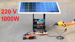 How to Make Portable Solar Inverter - Free Energy