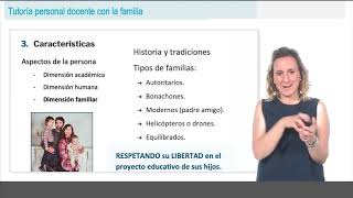 Tutoría personal docente con la familia