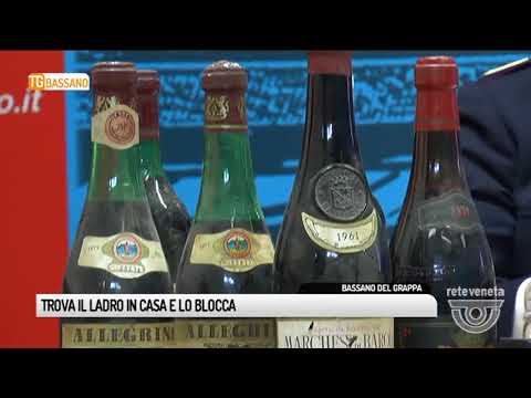TG BASSANO (01/03/2018) - TROVA IL LADRO IN CASA E LO BLOCCA