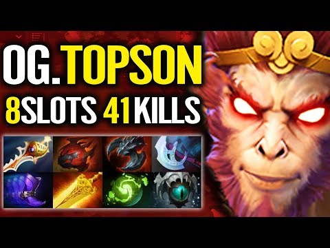 Fun fact: lv1 buy BOOTS = 41 kills solo MID - Topson monkey king Ti8 Winner tactic Dota 2