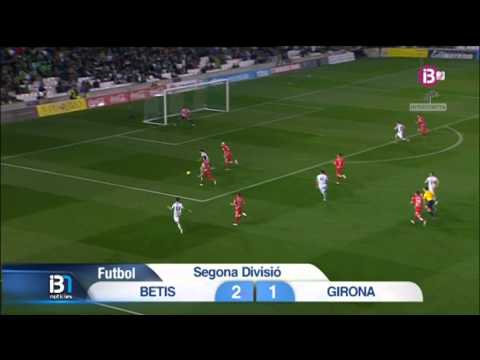Gol Jorge Molina. Betis 2 - Girona 1. Liga Adelante 14/15