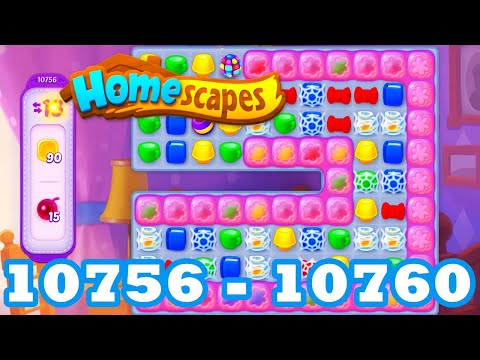 Homescapes Level 10756 - 10760 HD 3 - match puzzle Gameplay | android | IOS | 10757 | 10758 | 10759