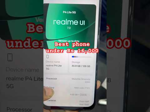 Thumbnail for Realme P4 Lite 5g Review 🔥 Best Phone Under ₹17,000? 😱 #shorts #realmep4lite