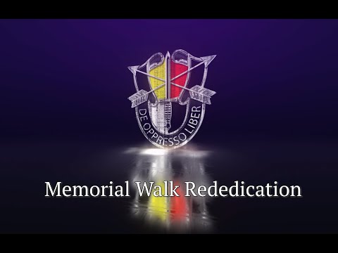 3rd Special Forces Group (Airborne) Memorial Walk Rededication (Full Ceremony)