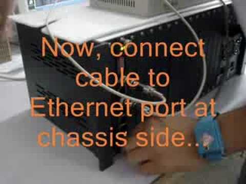 E1 to 4 x Ethernet port converter with 4 port switch testing
