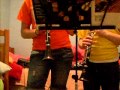 Swing Low Sweet Chariot on our clarinets :) 