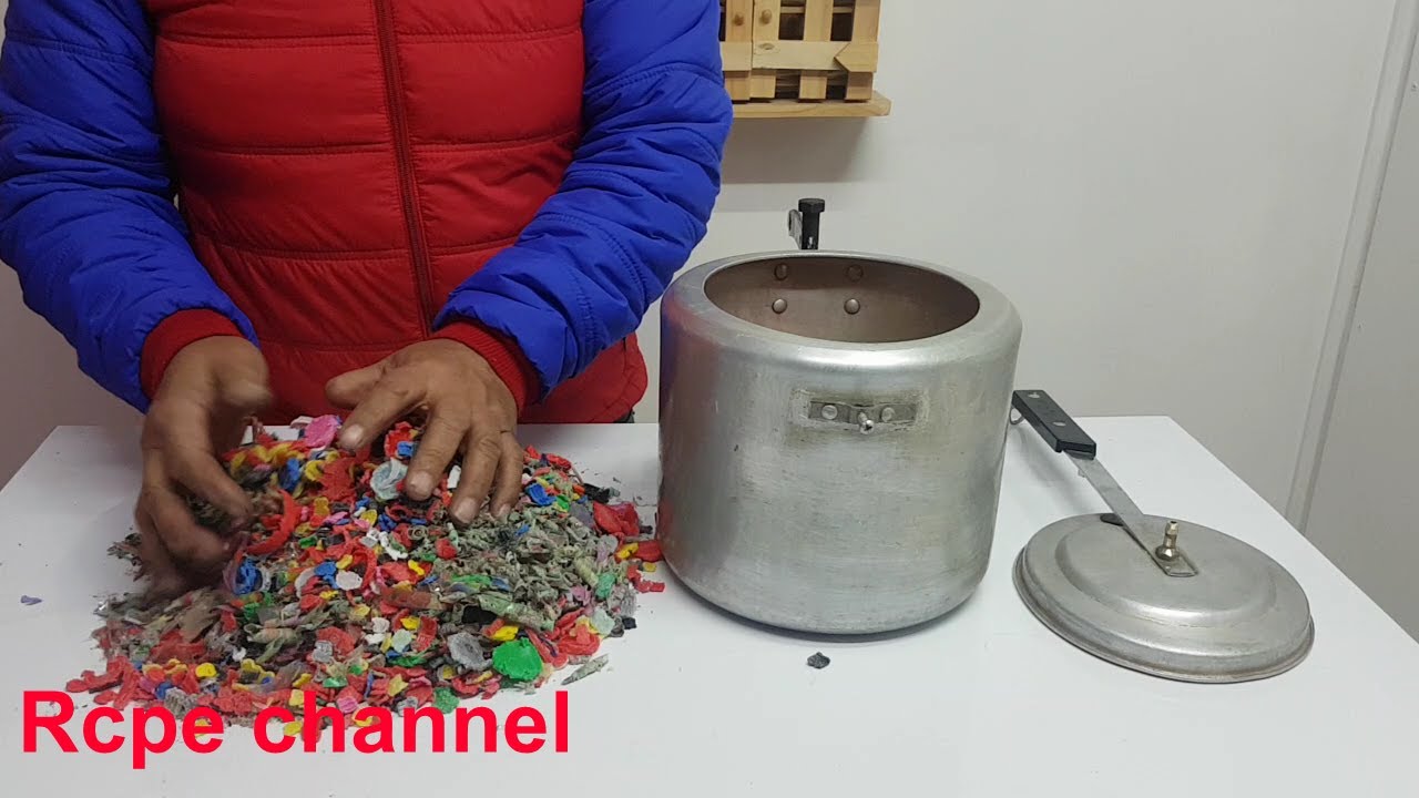 “Reciclaje Creativo: Derretir Tapas Plásticas en una Olla a Presión”.
