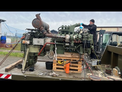 MTU 12V2000 23.9 liters for Faun Elefant Slt 50-3 1000PS Leopard 1, 2 tank transporter