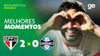 SÃO PAULO 2 X 0 GRÊMIO | MELHORES MOMENTOS | 3ª RODADA BRASILEIRÃO 2026 | ge.globo