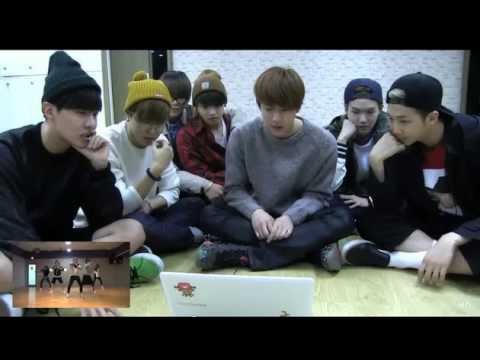 150403 Bangtan's reaction to The Ark's (디아크) dance cover of Boy In Luv (상남자)