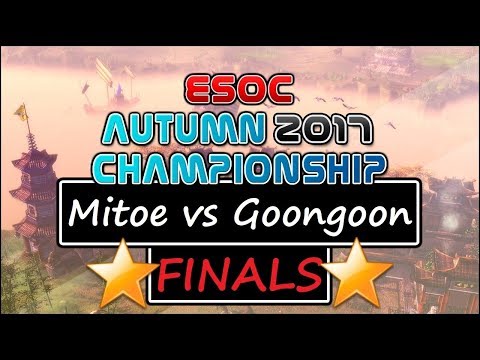 🌟$1000 GRAND FINALS: Mitoe vs Goongoon — ESOC Autumn 2017 Tournament [AoE3]