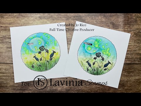 Gel Press Meadow by Jo Rice #laviniastamps #gelpress #cardmakingvideo 