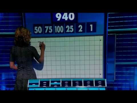 The best numbers game on Countdown 27.10.14