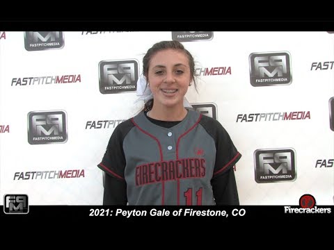 2021 Peyton Gale Third Base and Outfield Softball Skills Video - Colorado Firecrackers