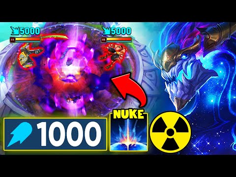 AURELION SOL DROPS A LITERAL NUKE IN 2V2 MODE! (1000+ AP, SPELLS CAN CRIT)