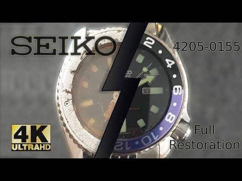 Restoration of a rusted Seiko 4205-0155