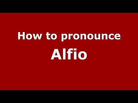 How to pronounce Alfio (Spanish/Argentina)  - PronounceNames.com
