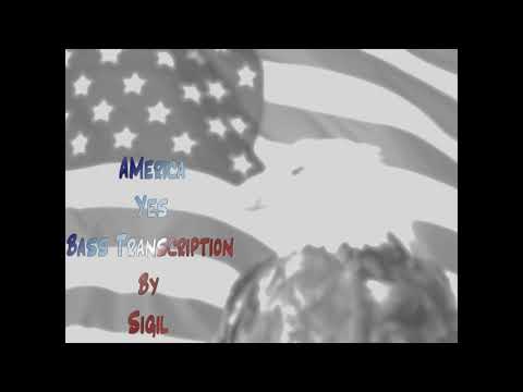Chris Squire Bass Transcription - America