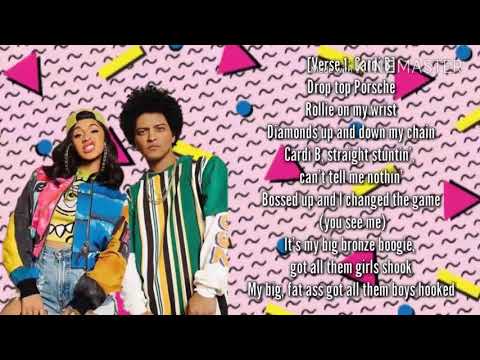 Bruno Mars- Finesse ft Cardi B (Lyrics)