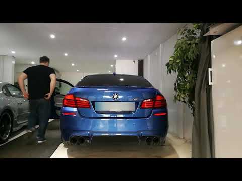 BMW M5 f10 780hp straight piped cold start.