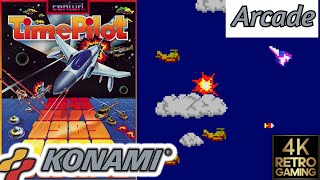 Time Pilot Arcade ( Konami 1982 ) 4k Gameplay