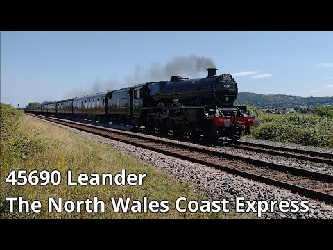 Prestatyn 18.07.2021- Leander 45690 on The North Wales Coast Express - steam Railtour